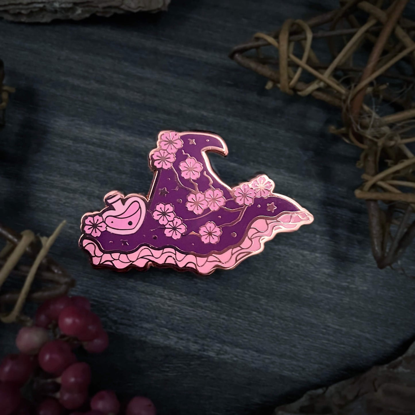 Love Blossom Witch Pin