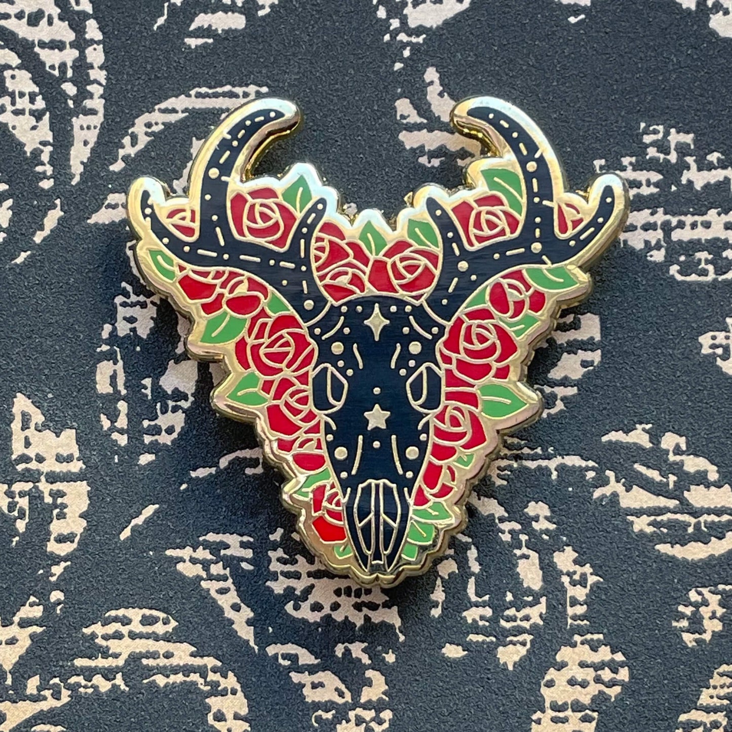 Eternal Ebony Deer Pin