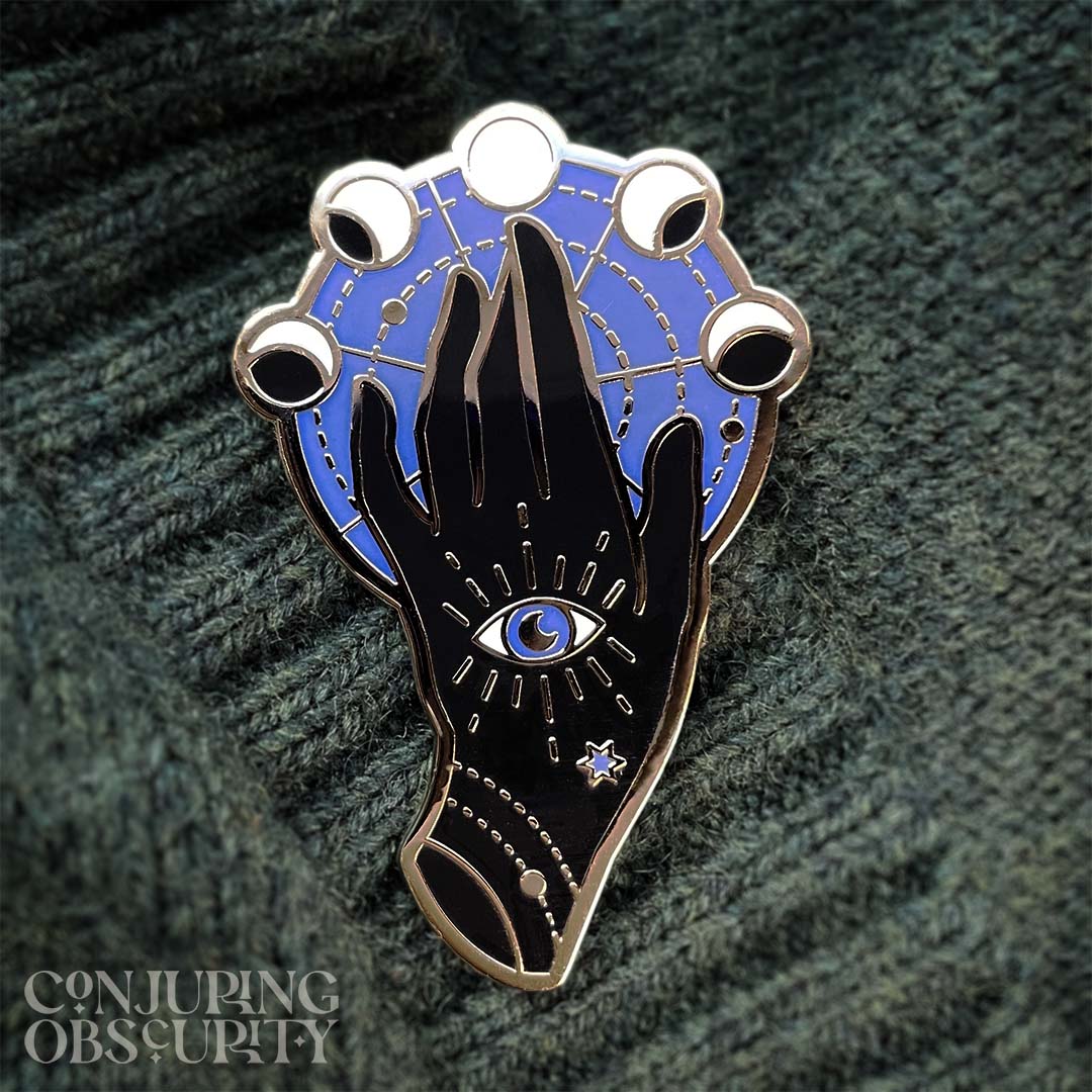 Blue Moon Hand Pin